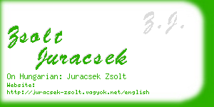 zsolt juracsek business card